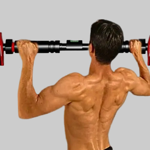 barre de traction porte avec niveau homme suspendu