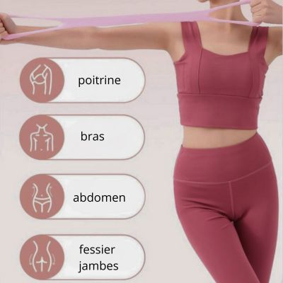 élastique musculation poitrine bras abdomen fessier jambes