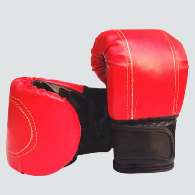 Gants-boxe-rouge-haute-qualite-gants boxe rouge entrainement sac de frappe fitness et cardio boxing mma kick boxing