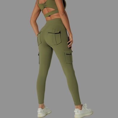 legging de sport kaki