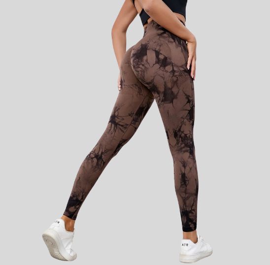 legging femme sport marron push up respirant gainant compression progressive yoga fitness running causal 