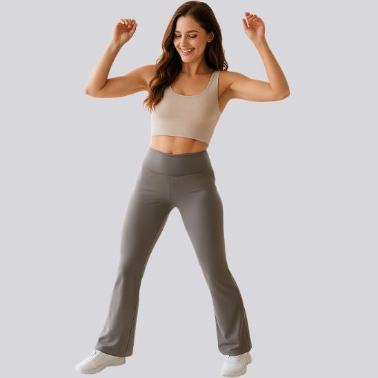 legging fitness femme taille haute push-up pour yoga pilates running sports plein air Gris