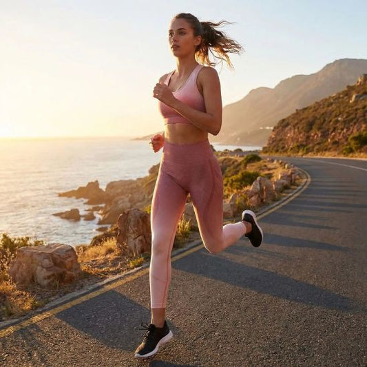 Legging push up taille haute sculptant femme course à pied 