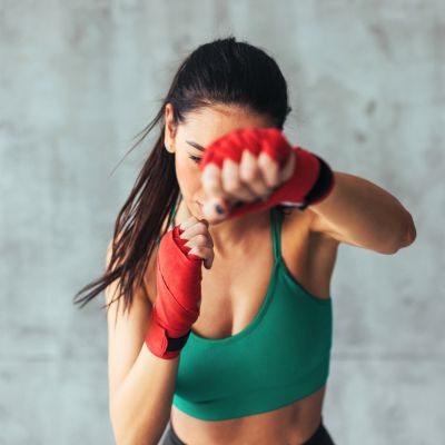bande de boxe bandage protection femme entrainement fitness boxe cardio