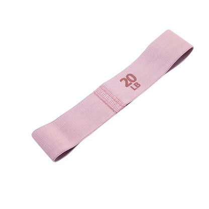 bande elastique fitness bande de resistance 20 lb rose