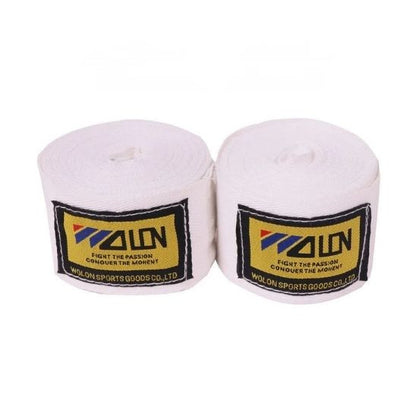 bande pour boxe blanc bandage protection fitness boxe cardio 