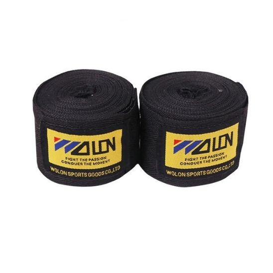bande pour boxe noir bandage protection fitness boxe cardio 