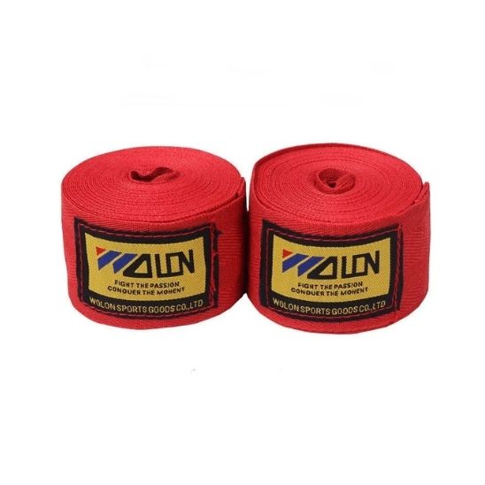 bande pour boxe rouge bandage protection fitness boxe cardio 