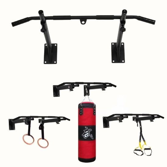barre traction murale compatible avec nombreux accessoires pour varier exercices