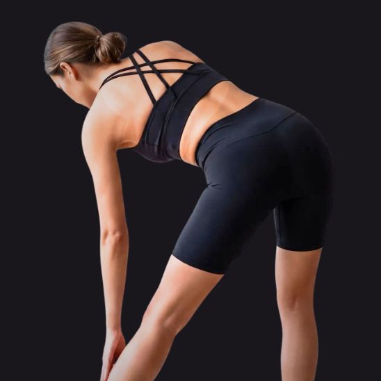 Brassière femme sport noir - dos bretelles croisées - maintien élévé