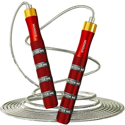 corde à sauter fitness cardio crossfit depense calories tous niveaux Rouge
