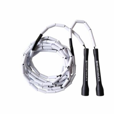 corde a sauter perles  blanc fitness-cardio aeroboxe perte poids loisirs