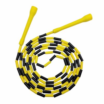 cordee a sauter perles jaune noir fitness cardio aeroboxe perte de poids loisirs