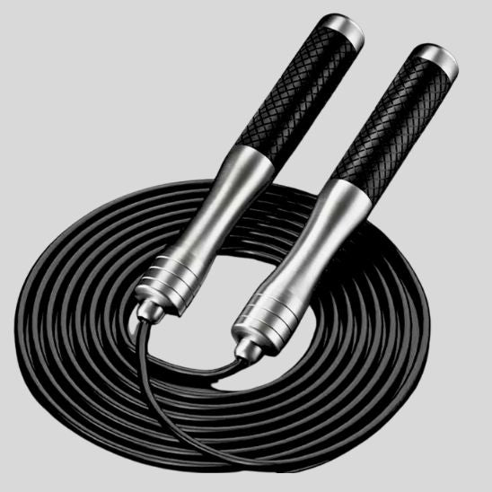 corde a sauter pro fitness argent noir