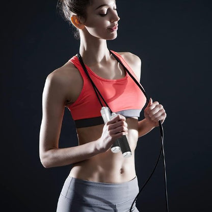corde a sauter musculation femme belle silhouette ventre plat