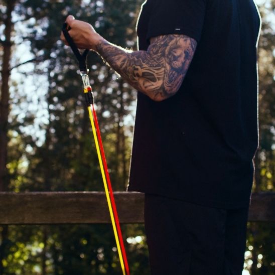 elastique de musculation kit 11 pièces homme exercices biceps triceps avant bras