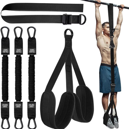 elastique musculation bande assistance a la traction noir