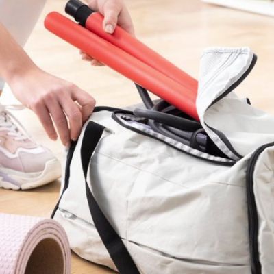 elastique musculation barre facilement transportable dans sac de sport