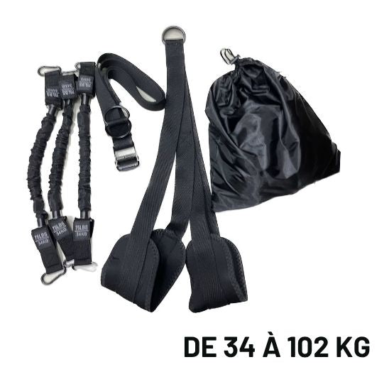 elastique pour traction bande assistance a traction tous niveaux noir