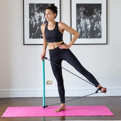 elastique musculation barre de fitness femme exercices taille cuisses jambe