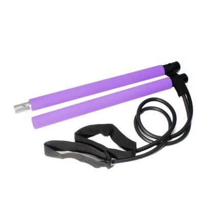 Elastique musculation barre de fitness portable violet