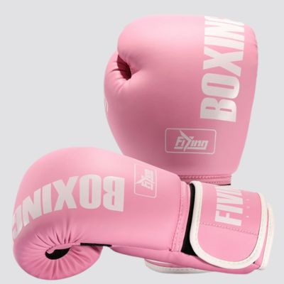 gants de boxe rose pour entrainement fitness boxing et cardio boxing