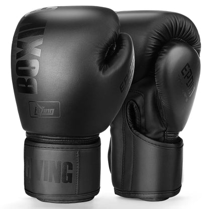 Gants de Boxe unisexe noir entraînement sac de sable  sac de frappe MMA fitness boxing  Kickboxing 