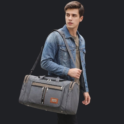 grand sac de sport homme gris bandoulière ajustable gym fitness voyage