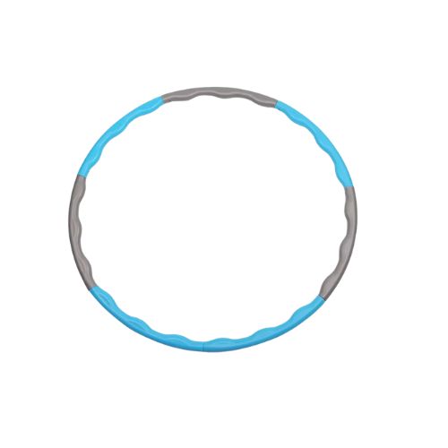 hula hoop fitness loisir cerceau bleu gris