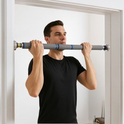 barre de traction porte en acier homme fait squats