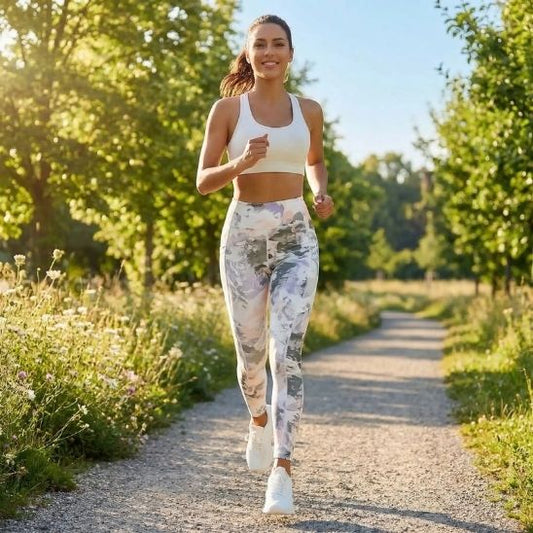 legging femme sport femme pratiquant course 