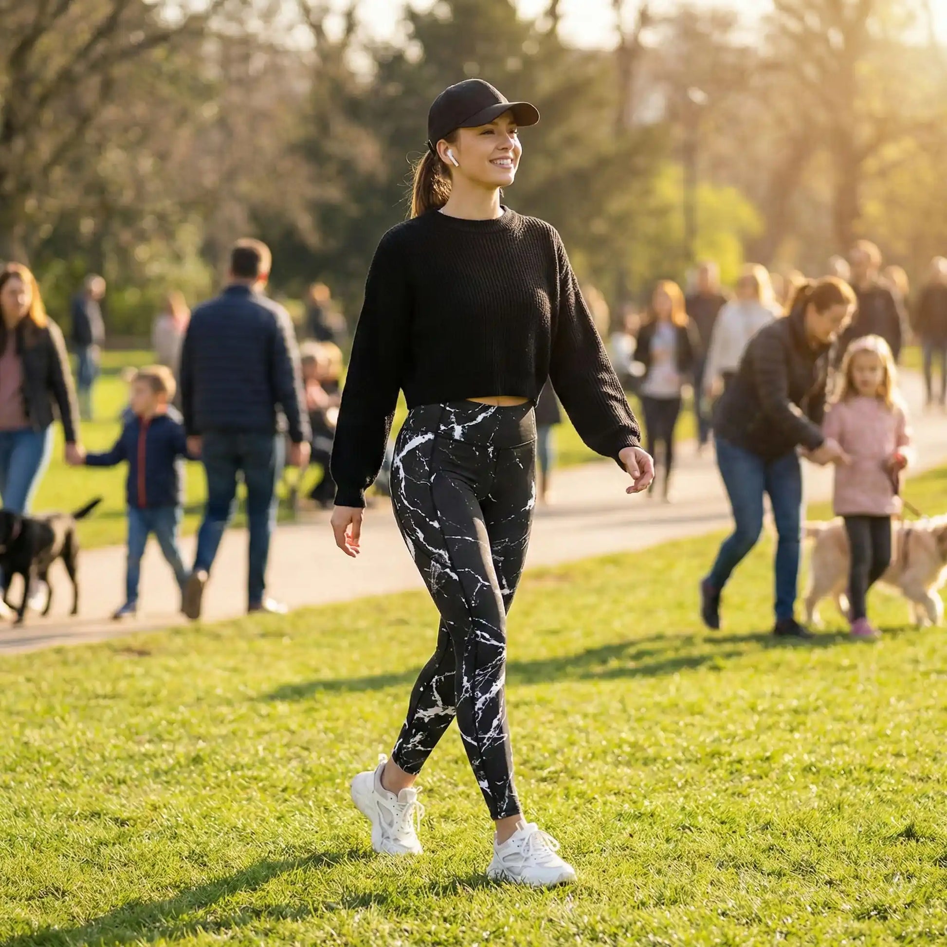 legging fitness femme taille haute avec poche latérale pour activité casual 
