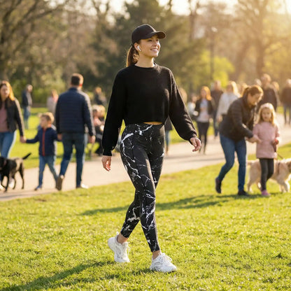 legging fitness femme taille haute avec poche latérale pour activité casual 
