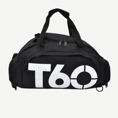 sac de sport noir grande capacite et compartiment chaussures