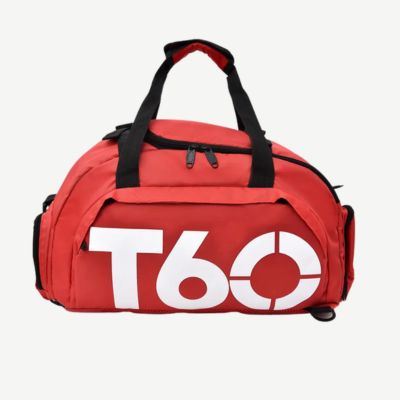 sac de sport rouge femme grande capacite avec compartiment chaussures