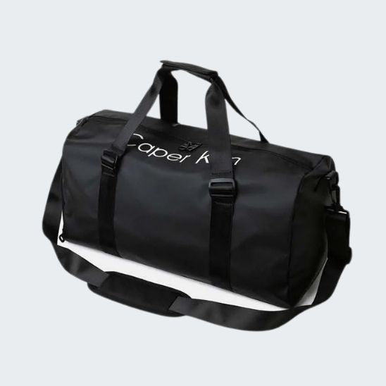 sac de sport homme noir polyvalent compartiment chaussures  