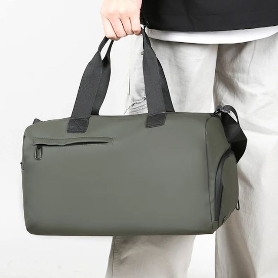 Sac de sport pour homme vert 20L - vue de face