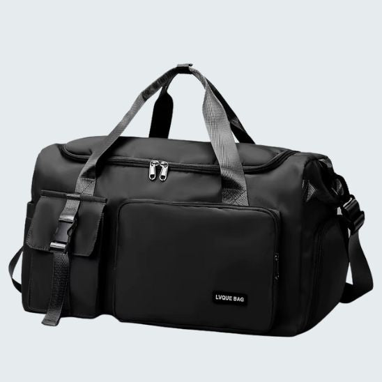 Sac sport femme noir résistant polyvalent voyage