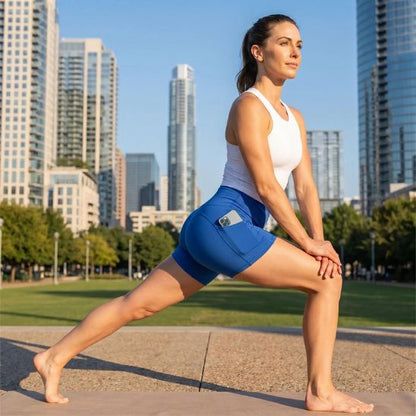 Short de sport femme court – exercice fonctionnel en extérieur