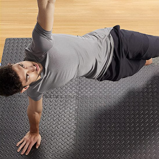 tapis de sol sport puzzle homme yoga planche laterale equilibre stabilite antiderapant