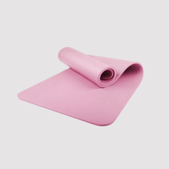 Tapis de yoga rose TPE haute densité - antidérapant 183x61 cm