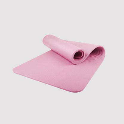 Tapis de yoga rose TPE haute densité - antidérapant 183x61 cm