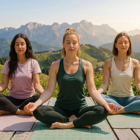Tapis yoga confort - séance méditation et yoga en groupe