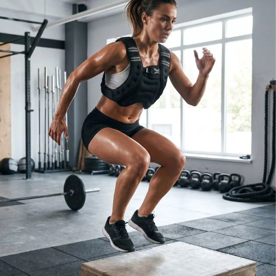Veste lestée femme HIIT et cardio en salle - musculation 3 kg